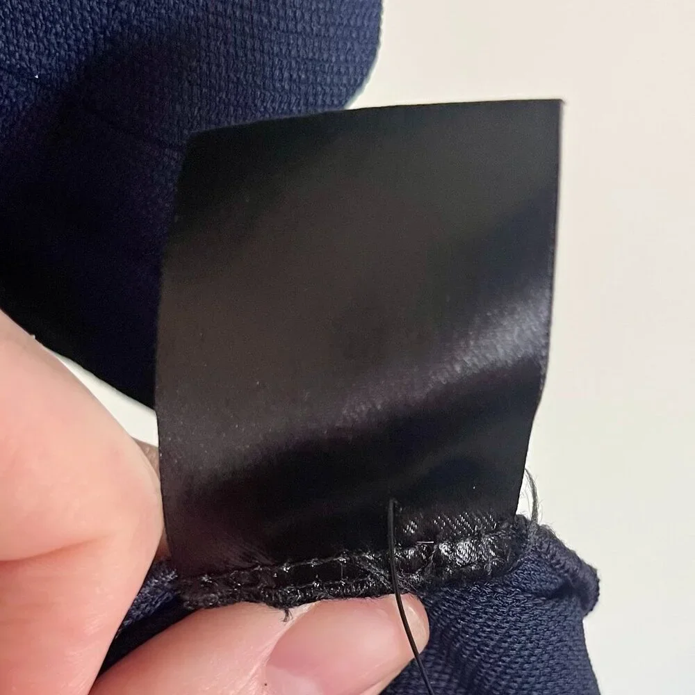 Rachel Comey Lyss Navy Blue Midi Dress Slit 🇺🇸 Made in New York Made in USA - Picture 5 of 6